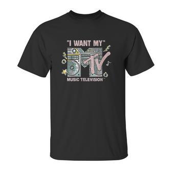 Mtv I Want My Mtv Vintage Speakers Unisex T-Shirt | Favorety