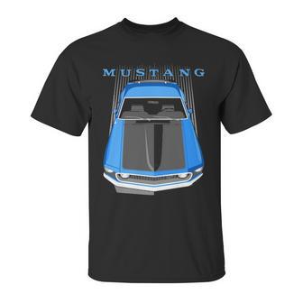 Mustang Boss 69 Blue Unisex T-Shirt | Favorety