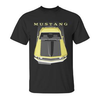 Mustang Boss 69 Yellow Unisex T-Shirt | Favorety