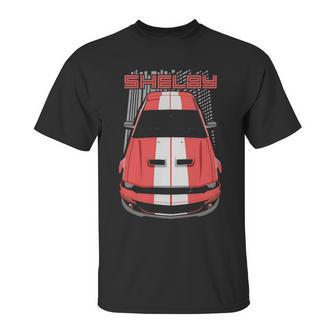 Mustang Shelby Gt500 2007 2009 Red Unisex T-Shirt | Favorety