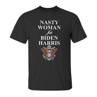 Nasty Woman For Biden Harris Eagle Logo Unisex T-Shirt | Favorety AU