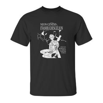 Neon Genesis Evan Hughes Gelion Evans In His Heaven Alls Right With The World Unisex T-Shirt | Favorety DE