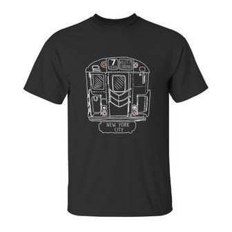 New York City Subway Train Vintage Nyc Train Unisex T-Shirt | Favorety