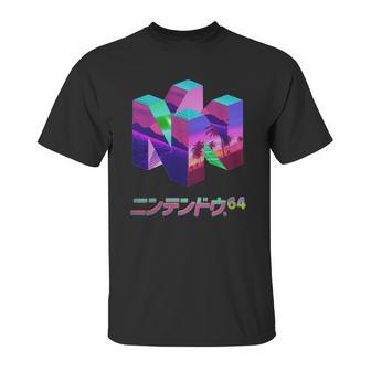 Nintendo 64 Vaporwave N64nintendo64 Console Game Vaporwave Vapor Vape Wave Retro Unisex T-Shirt | Favorety DE