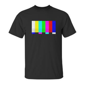 No Signal Television Screen Color Bars Test Pattern Unisex T-Shirt | Favorety UK