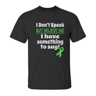 Non Verbal Awareness Cerebral Palsy Brain Damage Awareness Unisex T-Shirt | Favorety CA