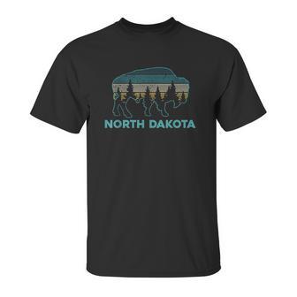 North Dakota Bison Vintage American Buffalo Unisex T-Shirt | Favorety AU