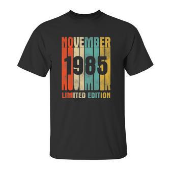 November 1985 36Th Birthday Gift 36 Years Old Unisex T-Shirt | Favorety CA