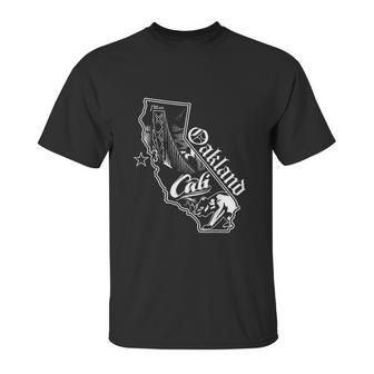 Oakland California Map Unisex T-Shirt | Favorety CA