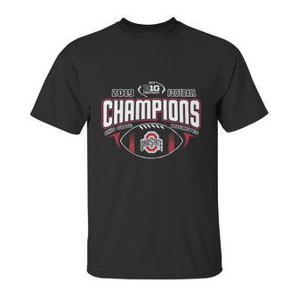 Ohio State Buckeyes 2019 Big Ten Football Champions Unisex T-Shirt | Favorety DE