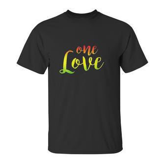 One Love Rasta Reggae Roots Peace Love Unisex T-Shirt | Favorety UK