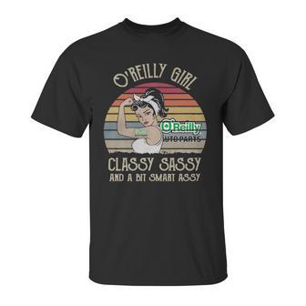 Oreilly Auto Parts Girl Classy Sasy And A Bit Smart Asy Retro Unisex T-Shirt | Favorety DE