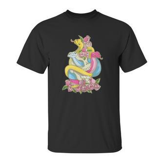 Pansexual Snake Kawaii Pastel Goth Subtle Pan Pride Unisex T-Shirt | Favorety