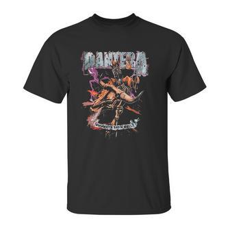 Pantera Official Cowboys From Hell Riding Skeleton Unisex T-Shirt | Favorety UK