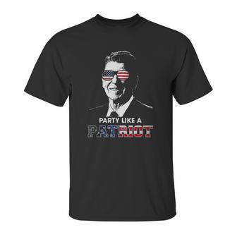 Party Shirt Like A Patriot Reagan Usa Pride Vintage Unisex T-Shirt | Favorety CA