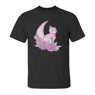 Pastel Goth Kawaii Cat Vaporwave Aesthetic Unisex T-Shirt | Favorety UK