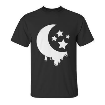 Pastel Goth Moon With Stars Kawaii Pastel Goth Design Gift Meaningful Gift Unisex T-Shirt | Favorety AU