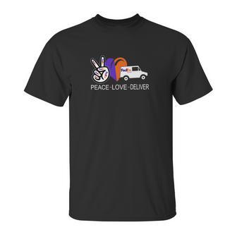 Peace Love Deliver Fedex Express Unisex T-Shirt | Favorety DE