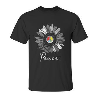 Peace Loving People Gift Graygiftscale With Spot Color Design Great Gift Unisex T-Shirt | Favorety