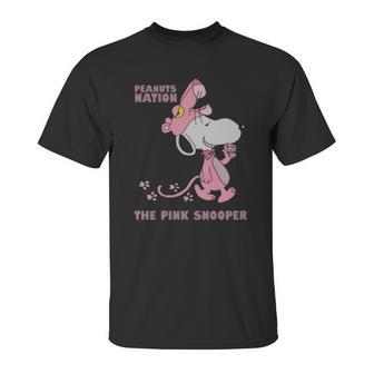 Peanuts Nation The Pink Snooper Unisex T-Shirt | Favorety AU