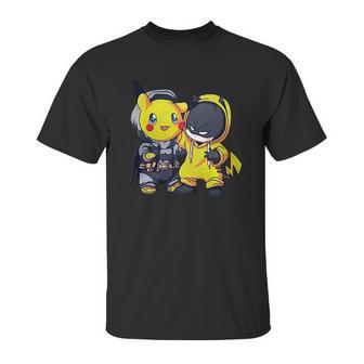 Pikachu And Batman Unisex T-Shirt | Favorety