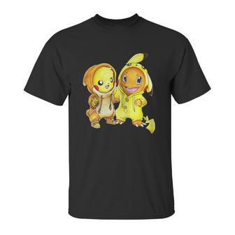 Pikachu And Pikachu Charmander Pokemon Unisex T-Shirt | Favorety AU