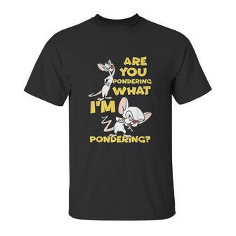 Pinky And The Brain Pondering Unisex T-Shirt | Favorety AU