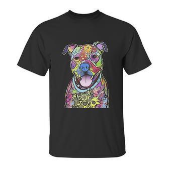 Pitbull Colourful Pit Bulls Dog Lovers Gift Unisex T-Shirt | Favorety UK