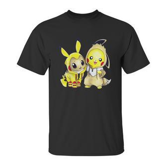 Pokemon Eevee And Pikachu Unisex T-Shirt | Favorety DE