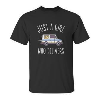 Postwoman Saying Mailwoman Mail Carrier Unisex T-Shirt | Favorety UK