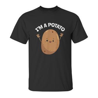 I Am A Potato Taters Spud Tattie Vegan Lover Keto Veggie Unisex T-Shirt | Favorety UK