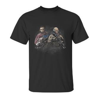 Presidential Soldiers Abraham Lincoln And George Washington Tshirt Unisex T-Shirt | Favorety