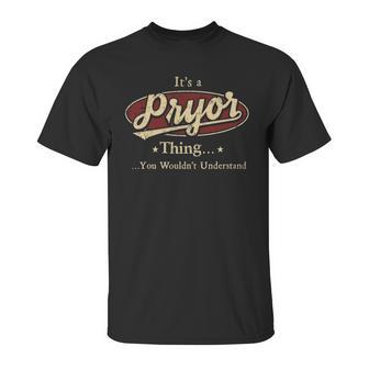 Pryor Shirt Personalized Name Gifts T Shirt Name Print T Shirts Shirts With Name Pryor Unisex T-Shirt | Favorety