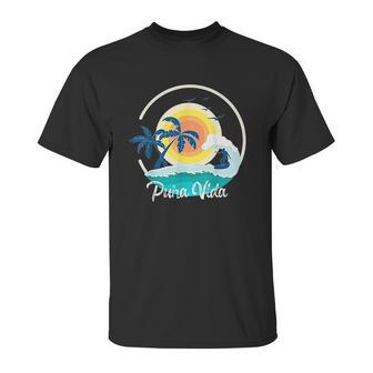 Pura Vida Costa Rica Toucan Tropical Surf Beach Gift Unisex T-Shirt | Favorety AU