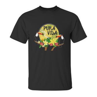 Pura Vida Costa Rica Toucan Tropical Surf Beach Unisex T-Shirt | Favorety CA