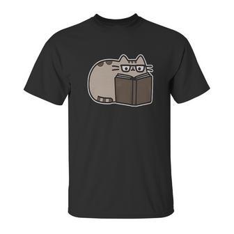 Pusheen The Cat Reading Juniors Unisex T-Shirt | Favorety DE