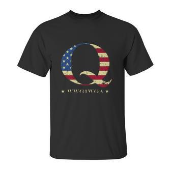 Qanon Wwg1wga Q Anon T-Shirt Great Awakening Maga Usa Tee Unisex T-Shirt | Favorety CA