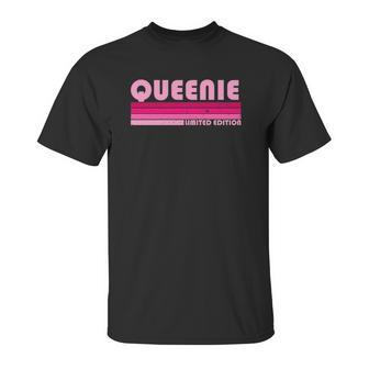 Queenie Name Personalized Retro Vintage 80S 90S Birthday Unisex T-Shirt | Favorety CA