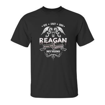 Reagan Blood Runs Through My Veins - Tshirt For Reagan Unisex T-Shirt | Favorety CA