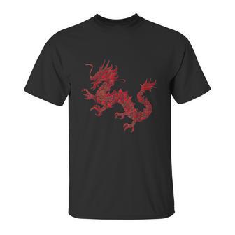 Red Chinese Firedrake Unisex T-Shirt | Favorety DE