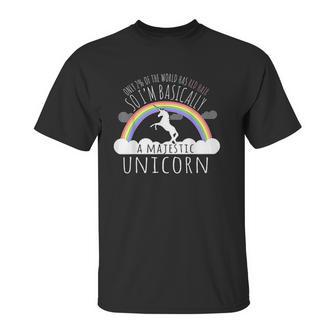 Redhead Majestic Unicorn Unisex T-Shirt | Favorety