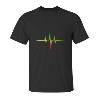 Reggae Music Pulse Frequency Unisex T-Shirt | Favorety AU