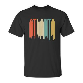 Retro 1970S Style Atlanta Georgia Skyline Unisex T-Shirt | Favorety
