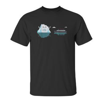 Retro Funny Iceberg Free Hug Unisex T-Shirt | Favorety