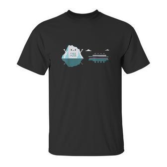 Retro Funny Titanic Cruise Ship Iceberg Unisex T-Shirt | Favorety DE