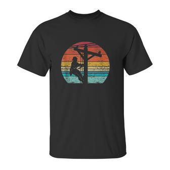 Retro Style Electric Cable Lineman Unisex T-Shirt | Favorety CA