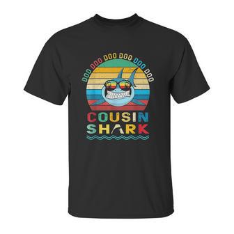 Retro Vintage Cousin Shark Doo Doo Doo Unisex T-Shirt | Favorety