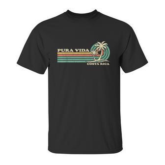 Retro Vintage Family Vacation Costa Rica Pura Vida Beach Unisex T-Shirt | Favorety DE