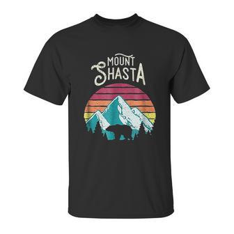 Retro Vintage Mount Shasta California Mountains Bear Unisex T-Shirt | Favorety DE