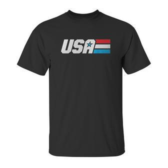 Retta Usa Military Style American Pride Patriotic Unisex T-Shirt | Favorety